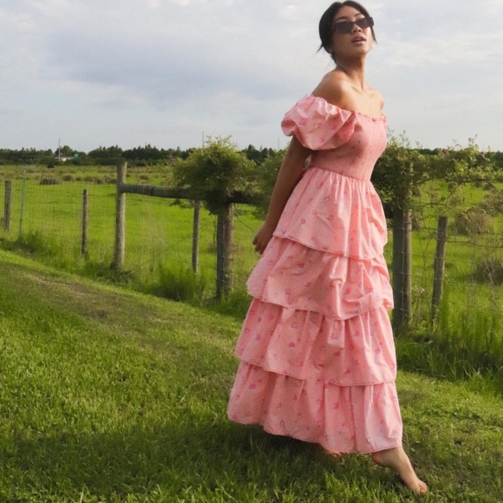 LoveShackFancy x Target Peach Floral Dress